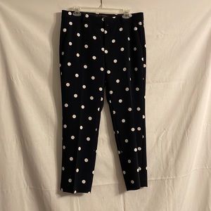 Banana Republic - Avery Polka Dot Pants - Navy - size 8